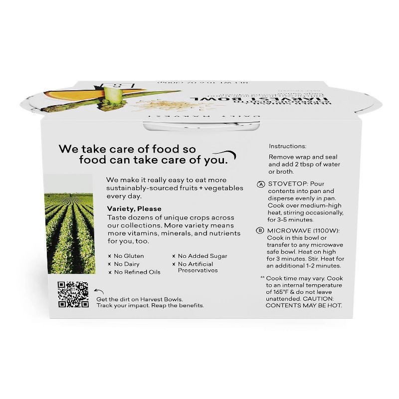 slide 6 of 9, Daily Harvest Herbed Squash + Asparagus Risotto Harvest Bowl 10.6 oz, 10.6 oz