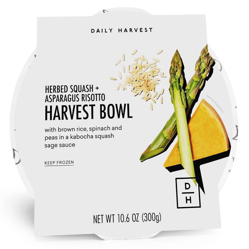 slide 8 of 9, Daily Harvest Herbed Squash + Asparagus Risotto Harvest Bowl 10.6 oz, 10.6 oz