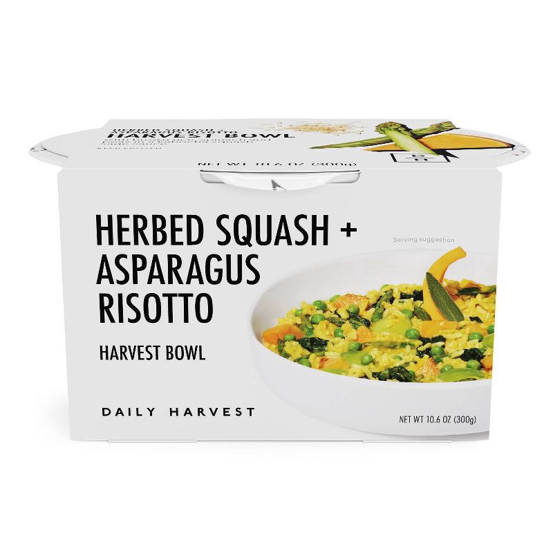 slide 1 of 9, Daily Harvest Herbed Squash + Asparagus Risotto Harvest Bowl 10.6 oz, 10.6 oz