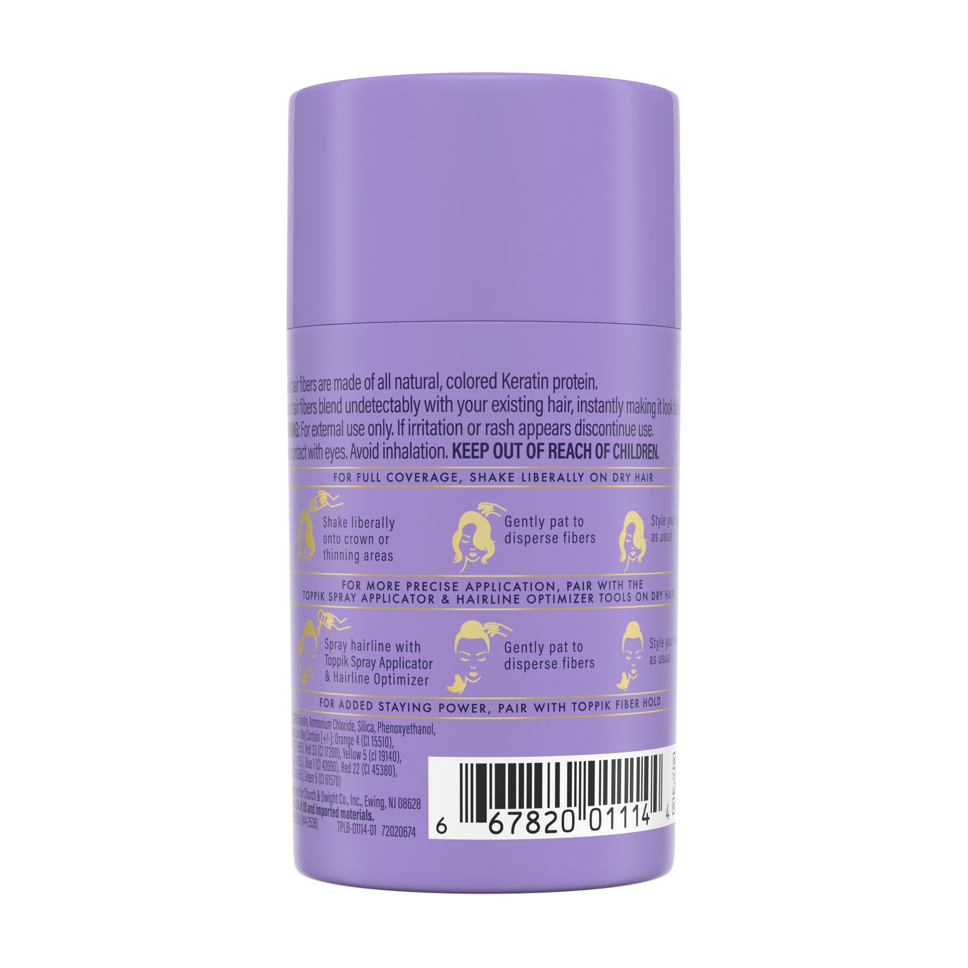 slide 3 of 5, Toppik Womens Med Blonde, 0.42 oz