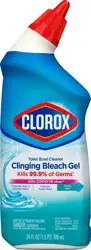 Clorox Toilet Bowl Cleaner Ocean Mist Clinging Bleach Gel