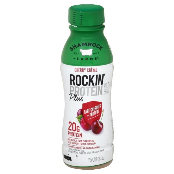 slide 1 of 1, Shamrock Farms Rockin' Protein Plus Cherry Creme Drink, 12 fl oz