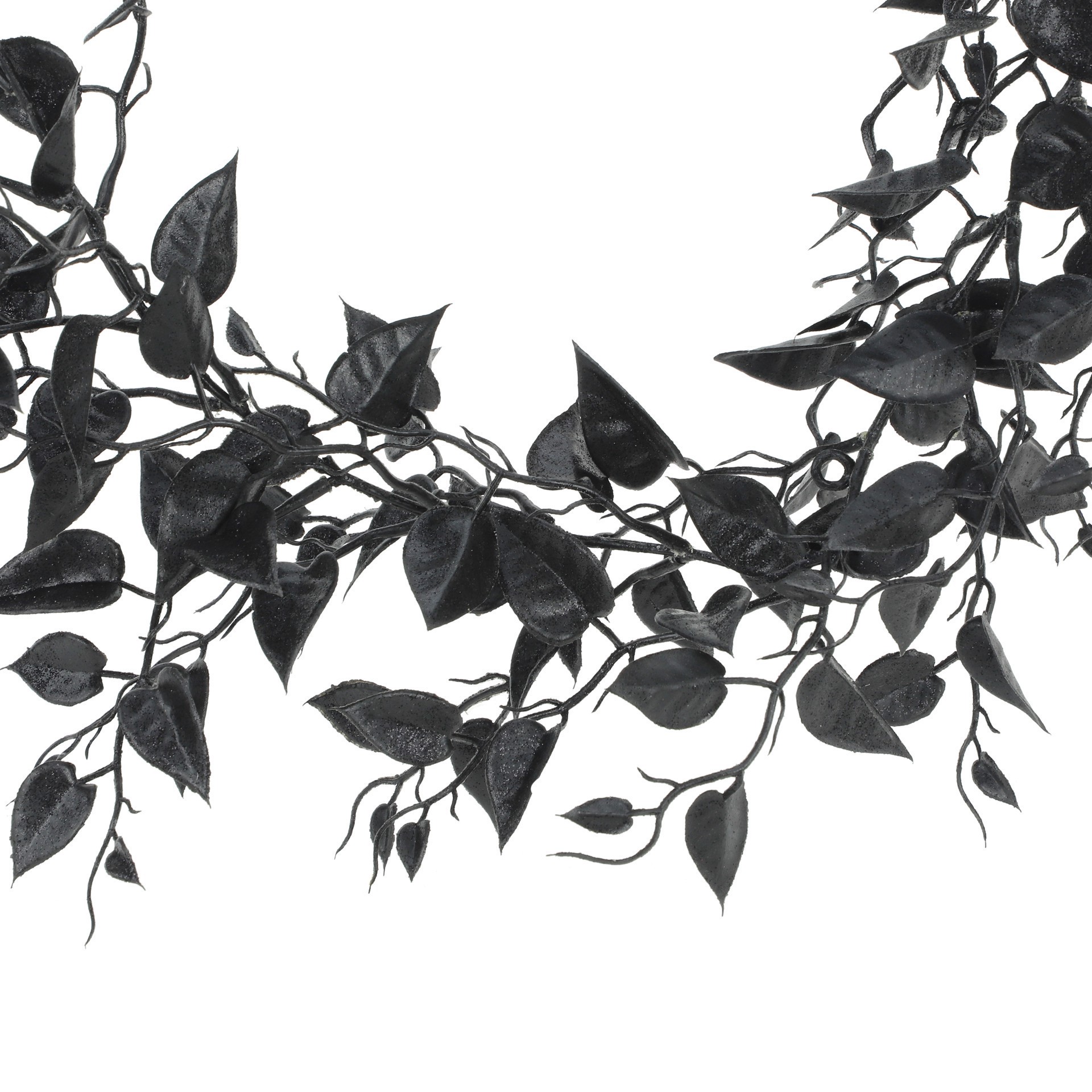 slide 4 of 6, 6ft. Black Leaves Garland By Ashland, 6 ft