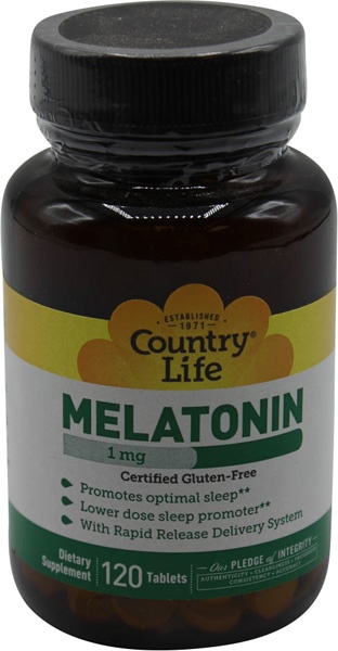 slide 1 of 1, Country Life Melatonin Rapid Release 1mg, 120 ct