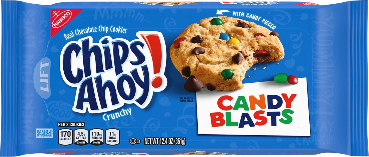 slide 12 of 14, CHIPS AHOY! Candy Blasts Cookies, 12.4 oz, 12.4 oz
