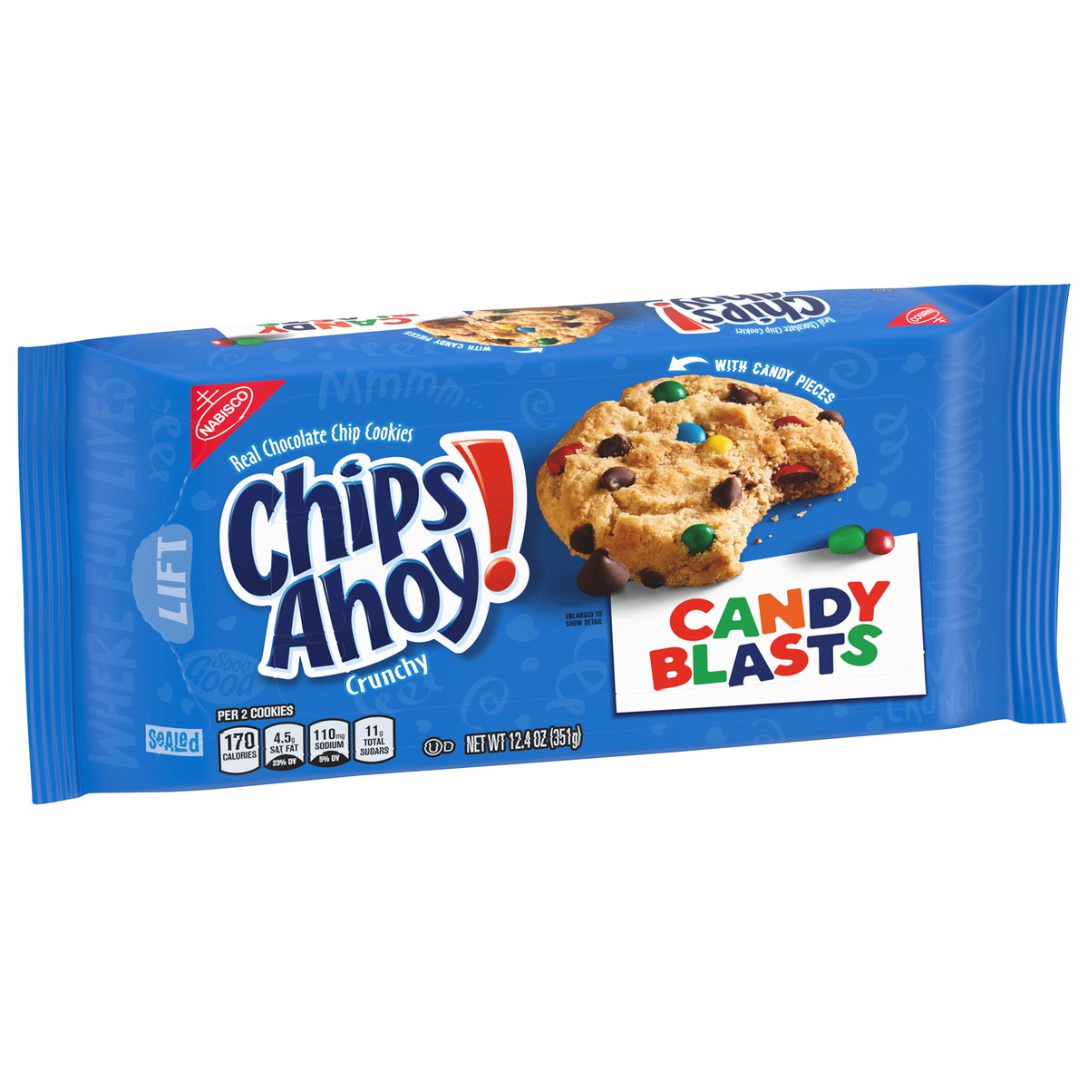 slide 5 of 14, CHIPS AHOY! Candy Blasts Cookies, 12.4 oz, 12.4 oz