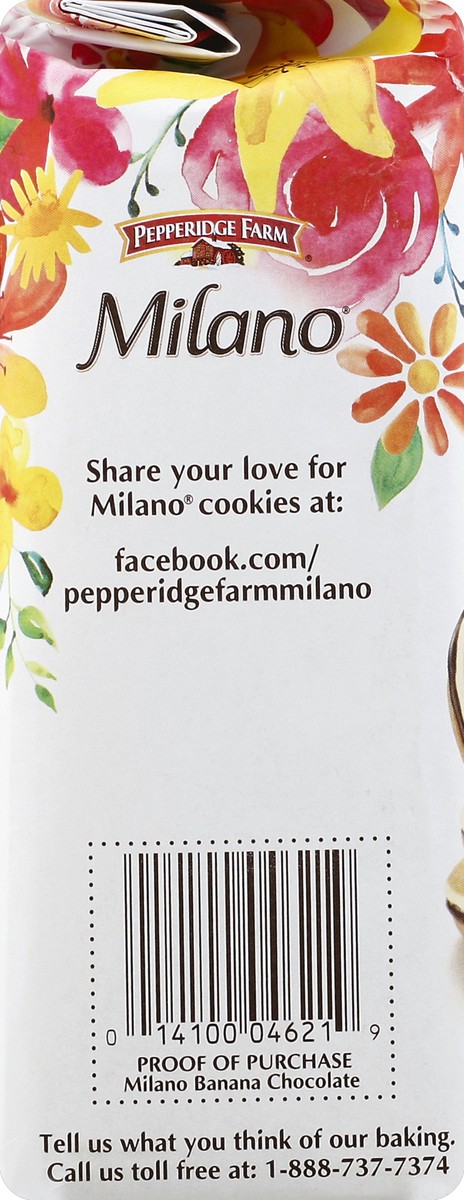 slide 3 of 6, Pepperidge Farm Milano Banana Flavored Chocolate Cookies, 7 oz