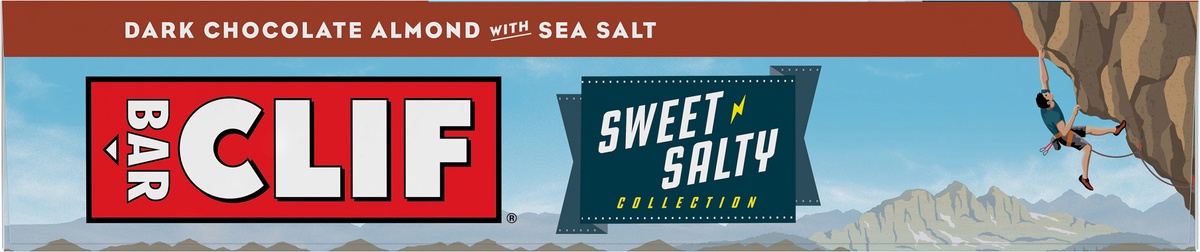 slide 7 of 10, CLIF Sweet Salty Dark Chocolate Almond With Sea Salt Energy Bars, 12 ct; 2.4 oz