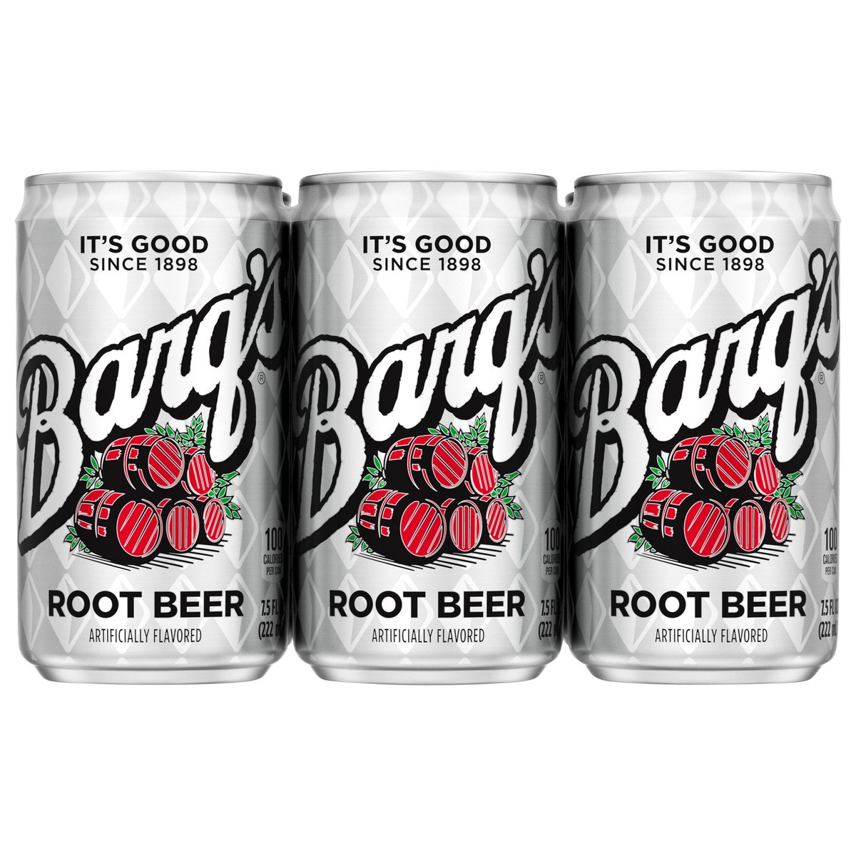 slide 1 of 6, Barq's Root Beer Soda Soft Drink, 7.5 fl oz, 6 Pack, 6 ct