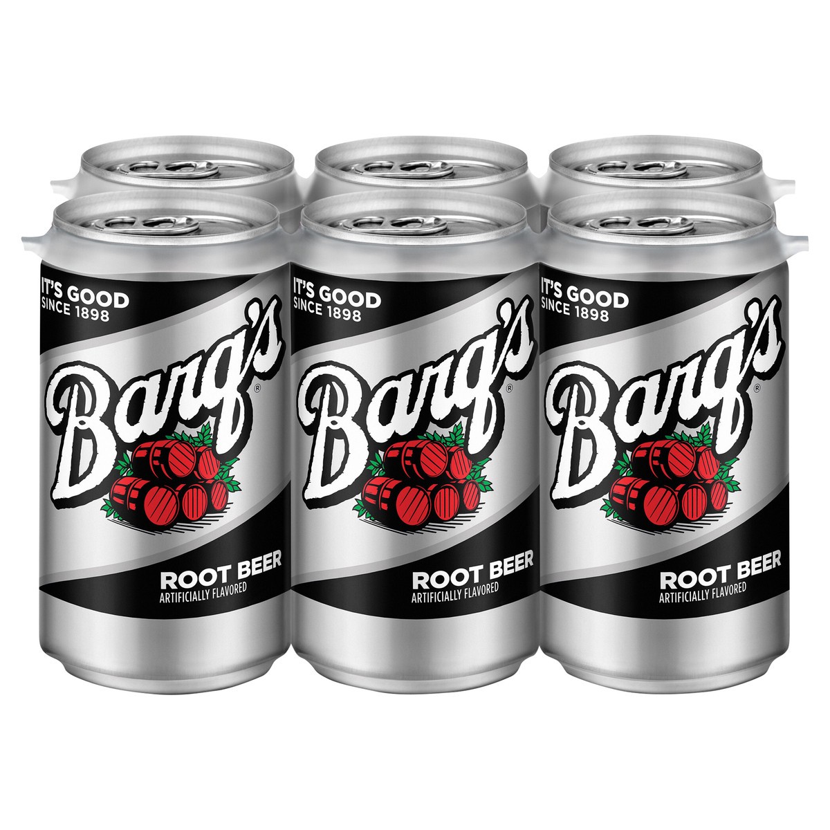 slide 1 of 3, Barq's Root Beer Cans- 6 ct, 6 ct