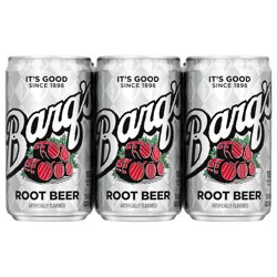 Barq's Root Beer Soda Soft Drink, 7.5 fl oz, 6 Pack