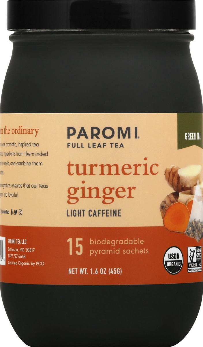 slide 6 of 9, Paromi Tea Turmeric G, 15 ct