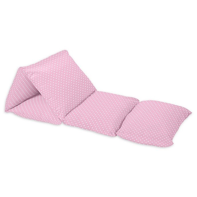 slide 1 of 3, Sweet Jojo Designs Skylar Polka Dot Floor Pillow Lounger Cover - Pink/White, 1 ct