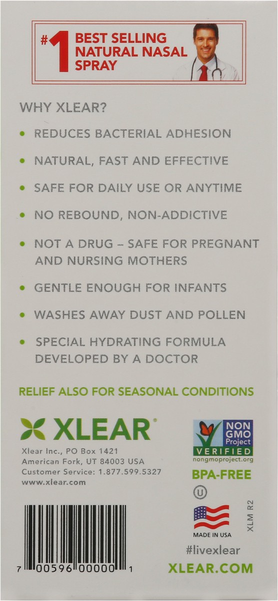 slide 8 of 9, Xlear Drug-Free Daily Relief Nasal Spray with Xylitol 1.5 fl oz, 1.5 fl oz