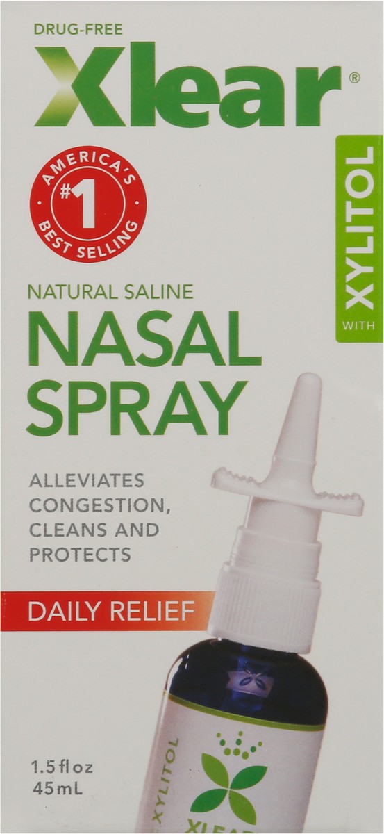 slide 5 of 9, Xlear Drug-Free Daily Relief Nasal Spray with Xylitol 1.5 fl oz, 1.5 fl oz