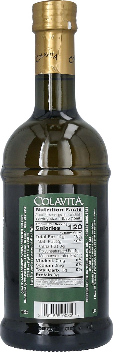 slide 8 of 8, Colavita Premium Selection Extra Virgin Olive Oil, 25.50 fl oz