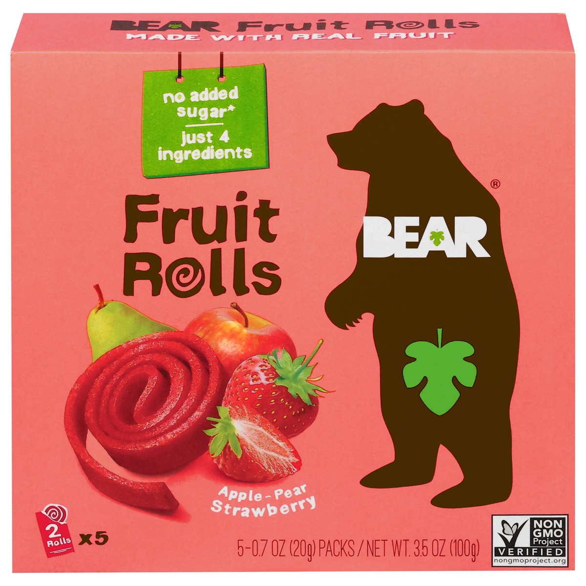 slide 1 of 13, BEAR Fruit Rolls, 5 ct