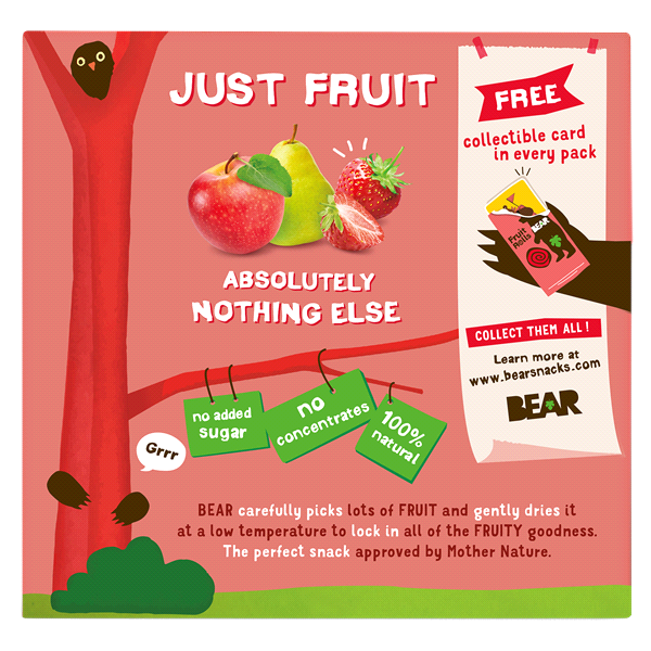 slide 6 of 13, BEAR Apple-Pear Strawberry Fruit Rolls 5 ea, 5 ct