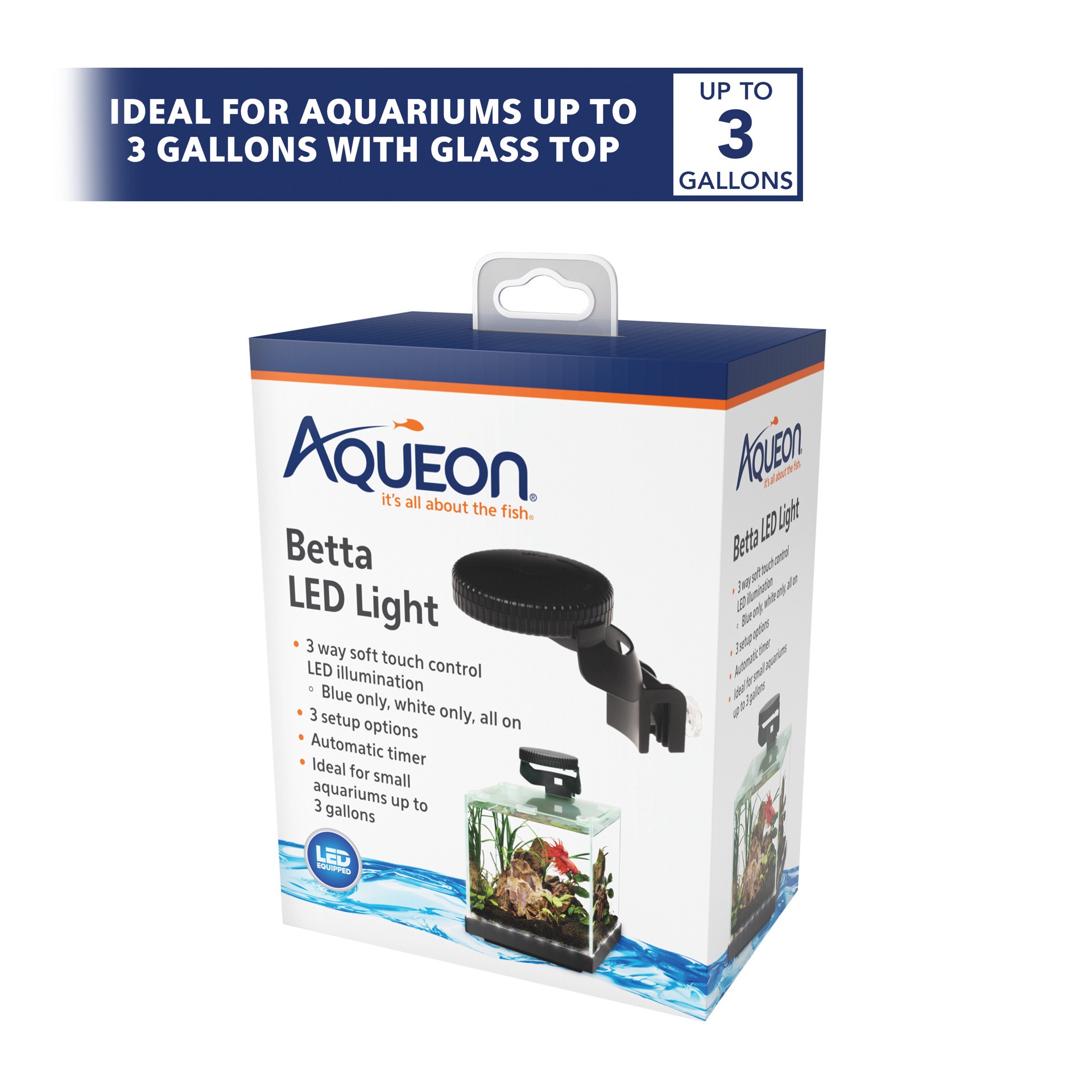 slide 9 of 10, Aqueon Betta LED Light, 1 ct