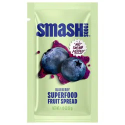 Smash Foods Smash Blueberry Superfood Fruit Spread Single Serve