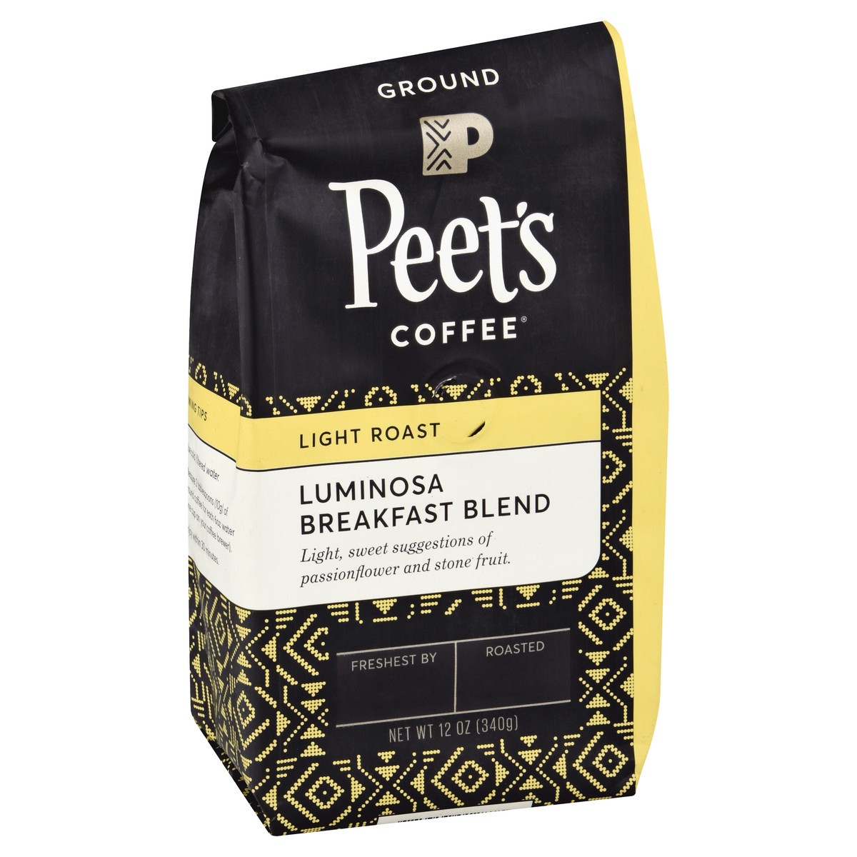 slide 2 of 9, Peet's Coffee Ground Light Roast Luminosa Breakfast Blend Coffee 12 oz, 12 oz