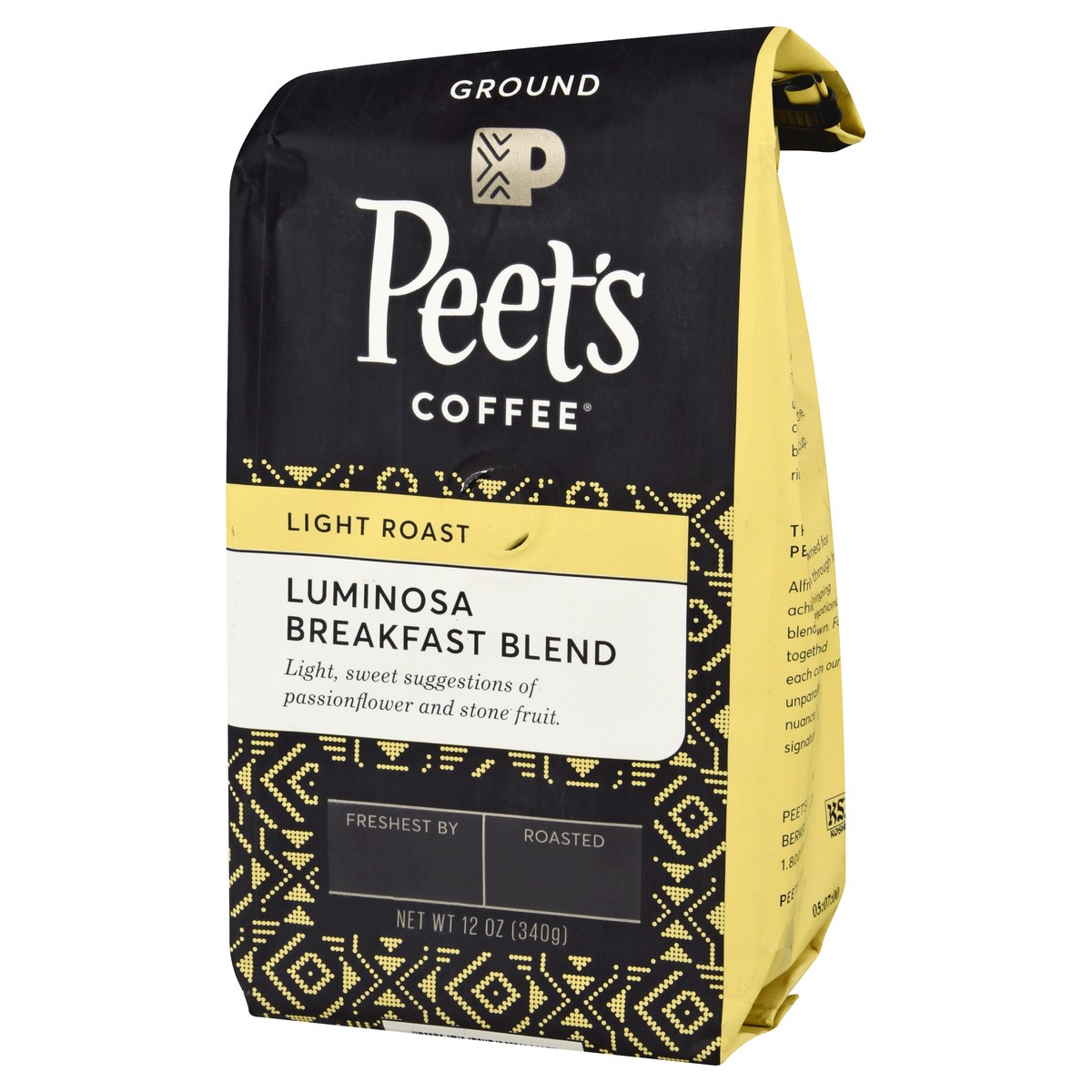 slide 3 of 9, Peet's Coffee Ground Light Roast Luminosa Breakfast Blend Coffee 12 oz, 12 oz