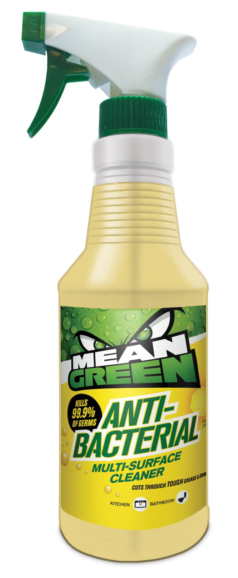 slide 1 of 1, Mean Green Lemon Anti Bacterial, 16 oz