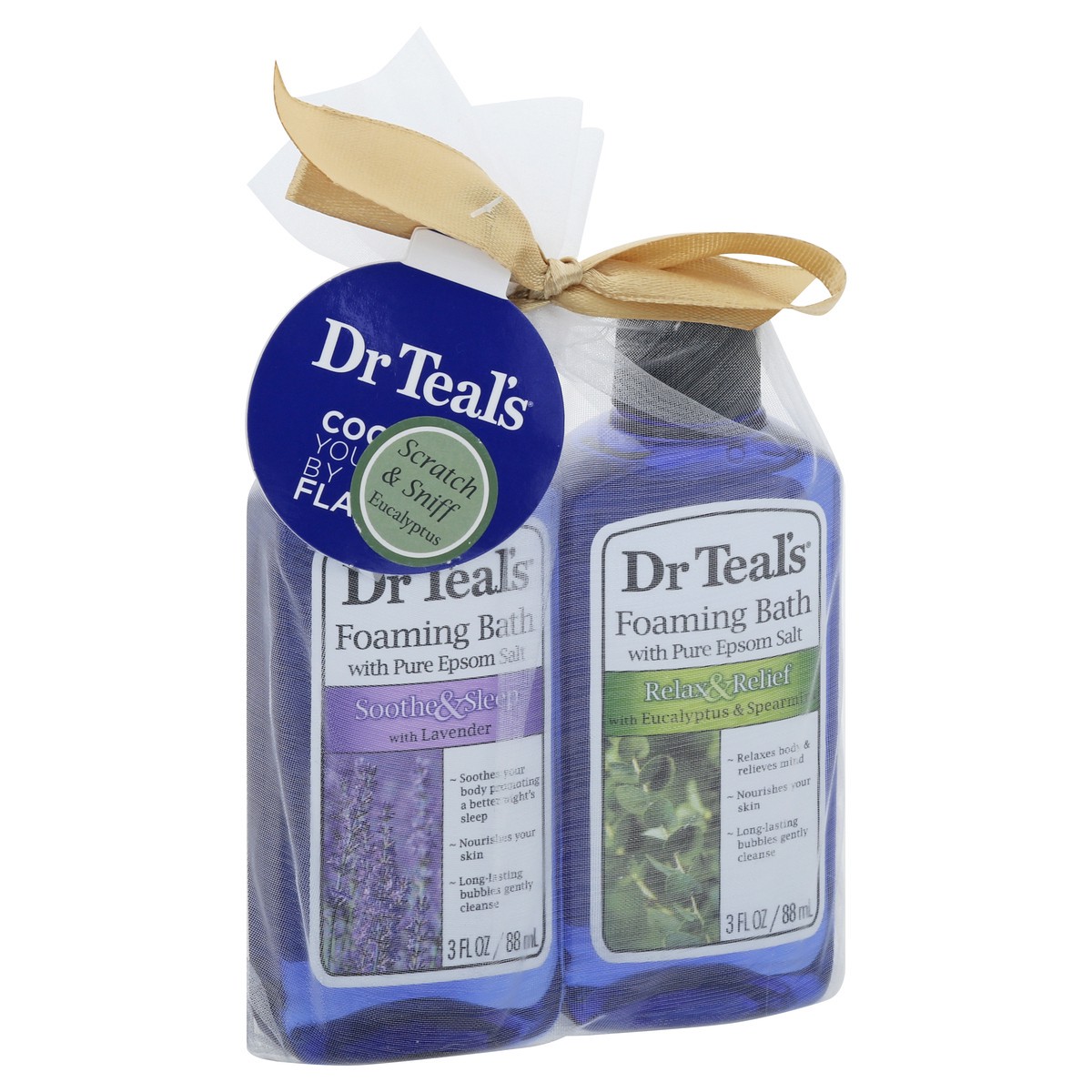 slide 5 of 11, Dr. Teal's With Pure Epsom Salt Eucalyptus & Spearmint/Lavender Foaming Bath 2 ea, 2 ct