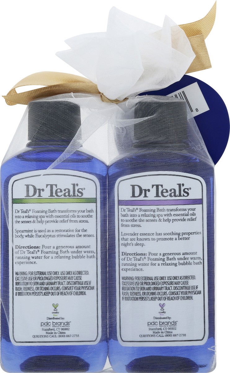 slide 10 of 11, Dr. Teal's With Pure Epsom Salt Eucalyptus & Spearmint/Lavender Foaming Bath 2 ea, 2 ct