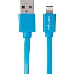 slide 1 of 1, PowerXcel Lightning USB Charge Cable - Teal, 1 ct