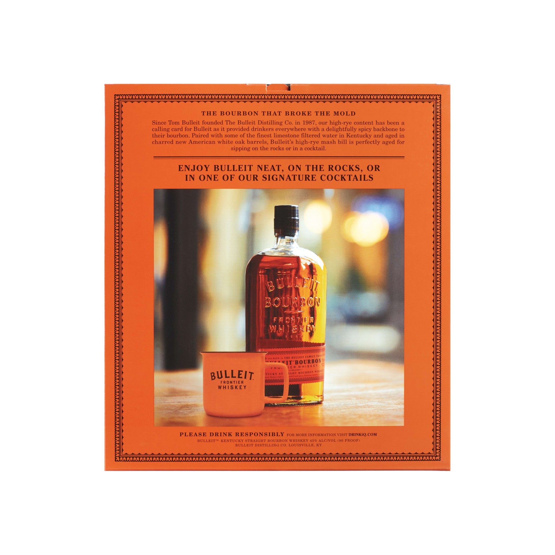 slide 2 of 2, Bulleit Bourbon Frontier Whiskey Gift Set, 750 ml