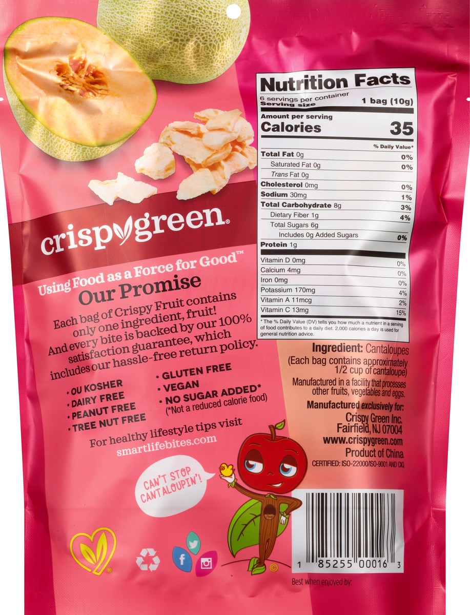 slide 8 of 9, Crispy Green - Cantaloupe, 2.1 oz