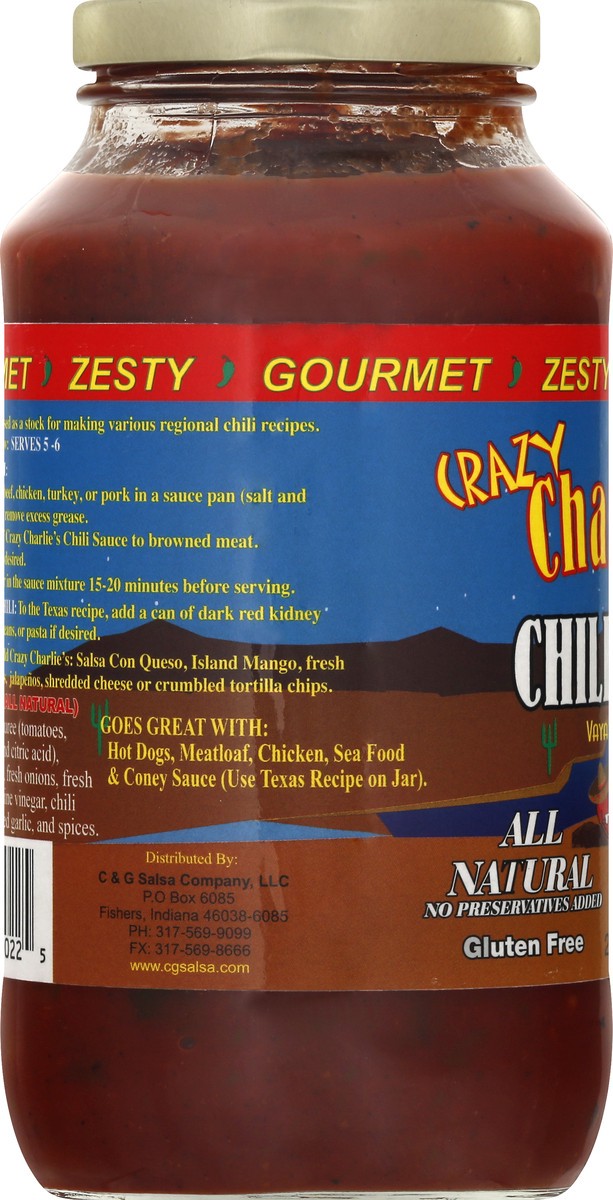 slide 8 of 9, Crazy Charlies Chili Sauce 24 oz, 24 oz