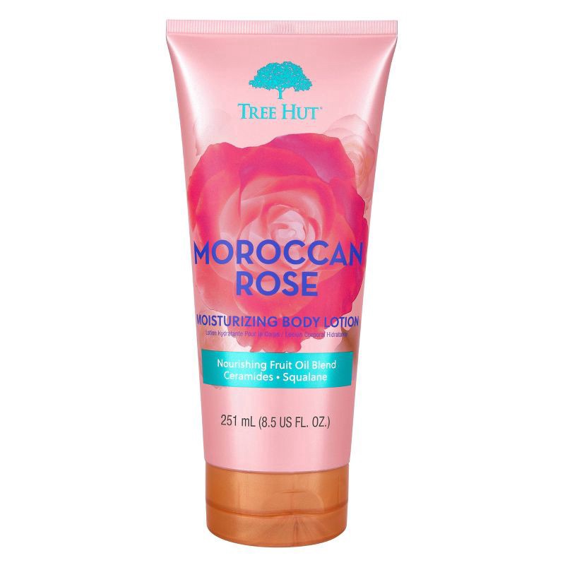 slide 1 of 14, Tree Hut Shea Moisturizing Body Lotion Moroccan Rose, 9 oz