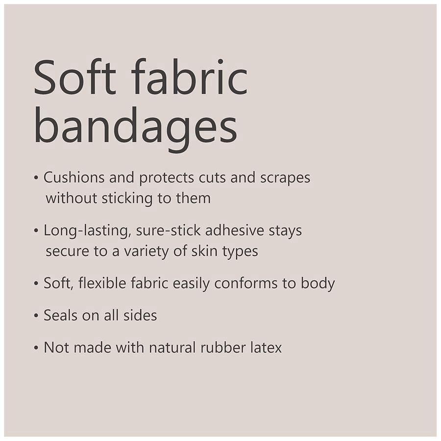 slide 4 of 5, Walgreens Soft Fabric Assorted Bandages, 30 ct