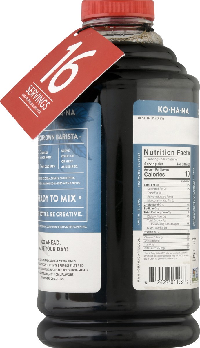 slide 7 of 12, Kohana Cold Brew French Vanilla Coffee Concentrate - 32 oz, 32 oz