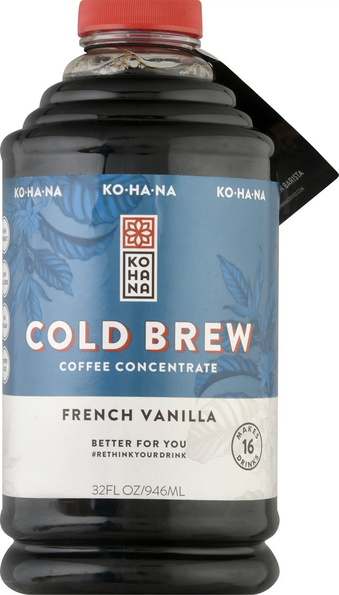 slide 10 of 12, Kohana Cold Brew French Vanilla Coffee Concentrate - 32 oz, 32 oz