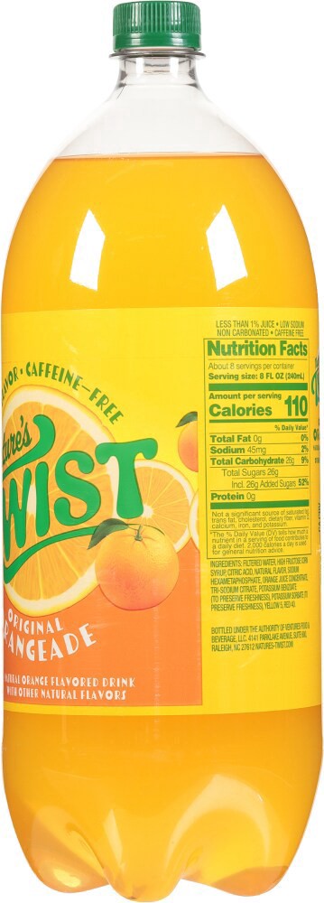 slide 3 of 3, Nature's Twist Orangeade- 2 liter, 2 liter