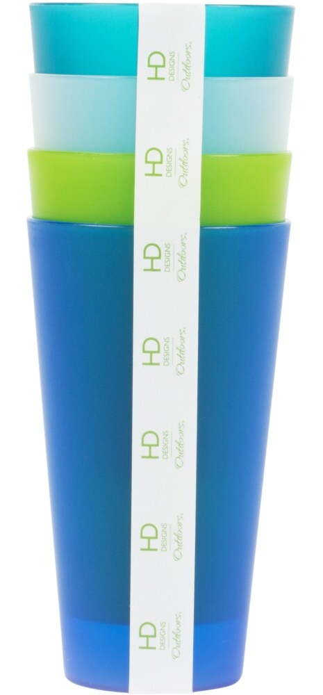 slide 1 of 1, HD Designs Outdoors Tumbler Set - 4 Pk, 21 oz