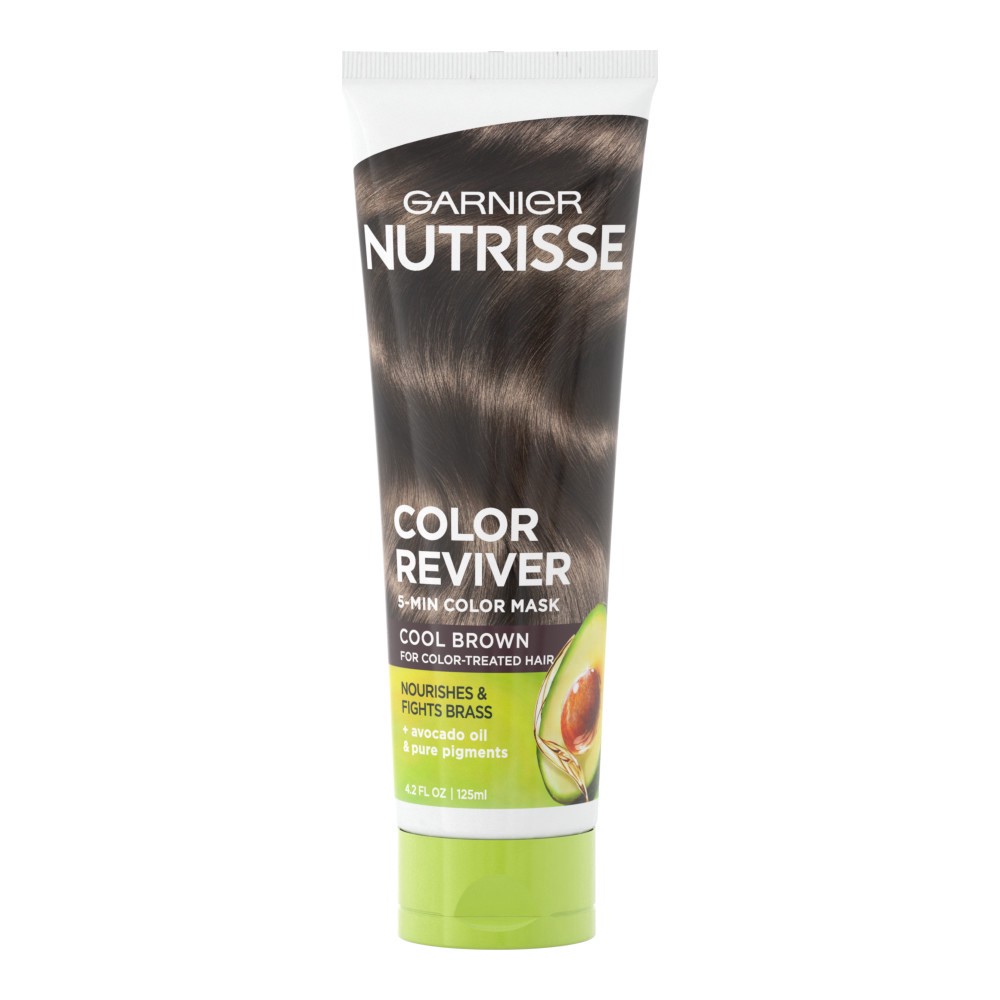 slide 1 of 4, Garnier Nutrisse Color Reviv Cool Brown, cool brown, 4.2 fl oz