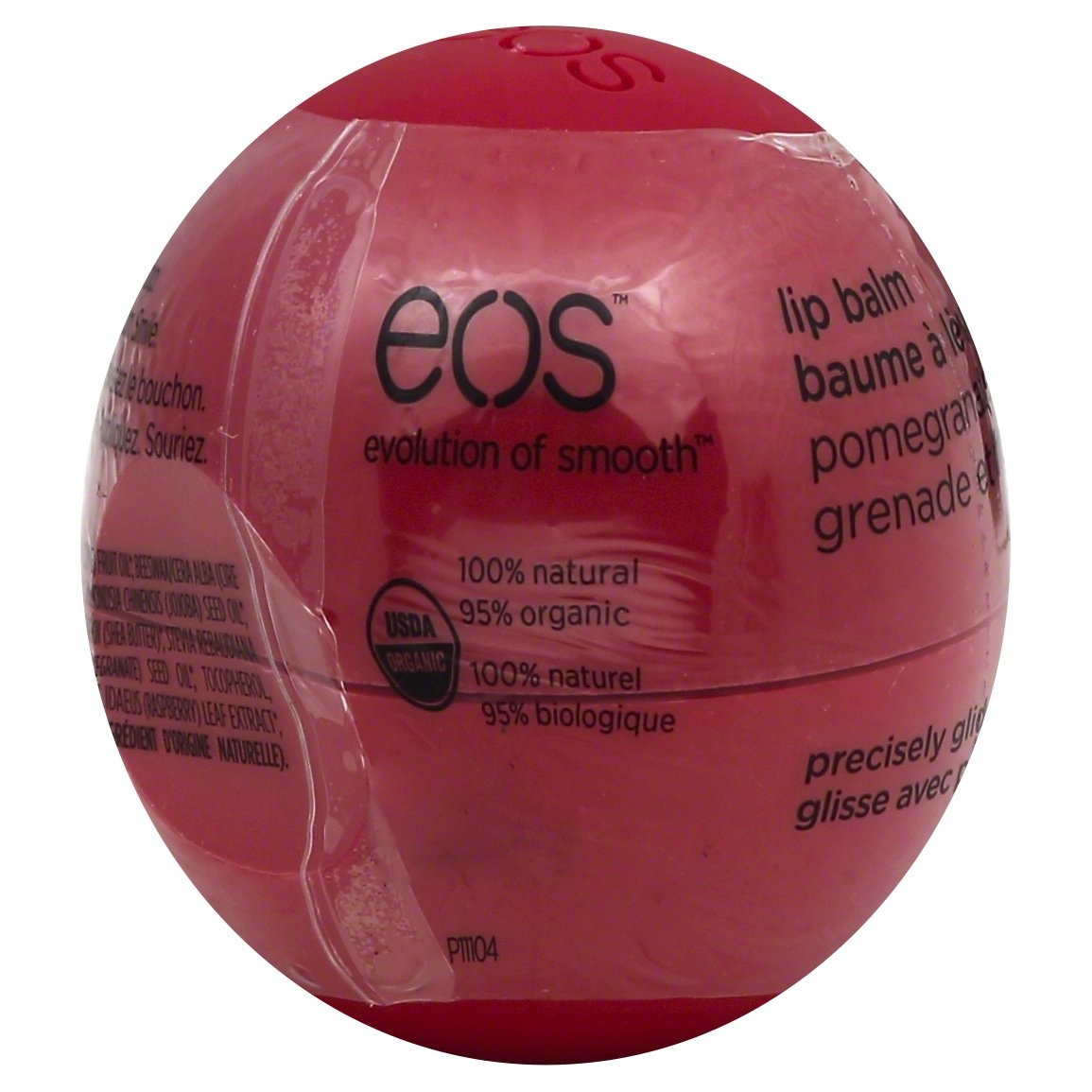 slide 1 of 1, eos Organic Pomegranate Raspberry Lip Balm, 0.3 oz