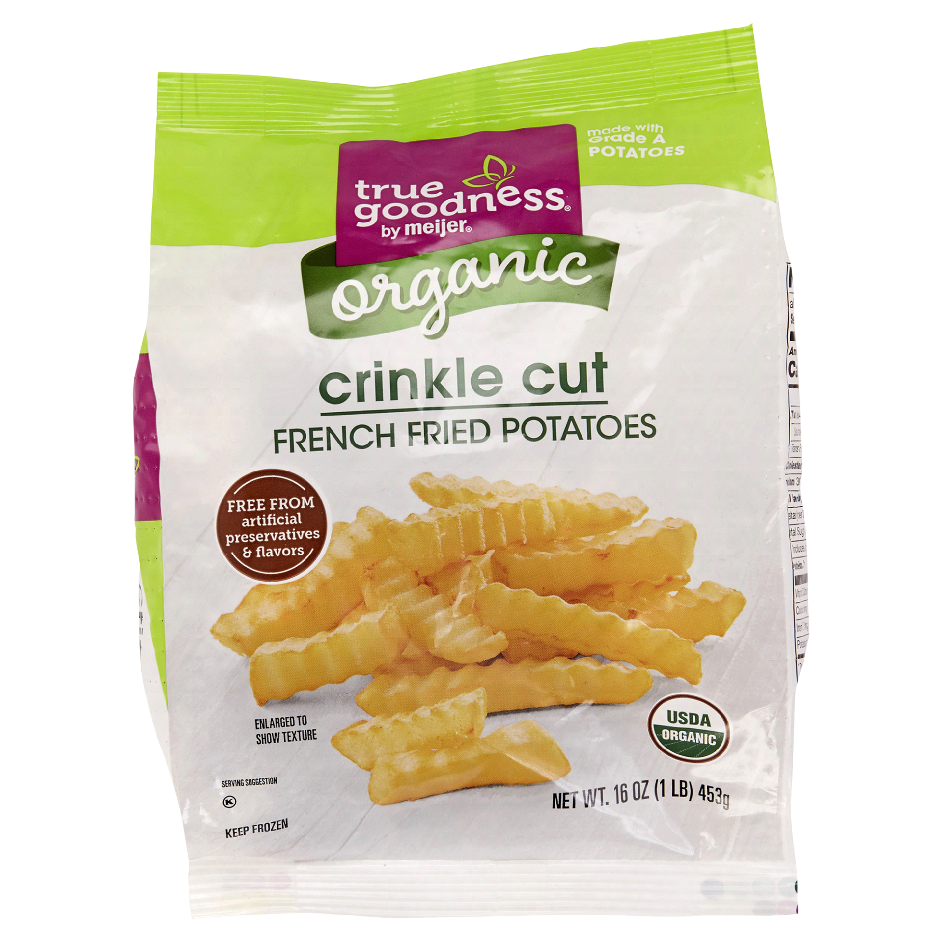 slide 1 of 4, True Goodness Organic Crinkle Cut Potatoes, 16 oz