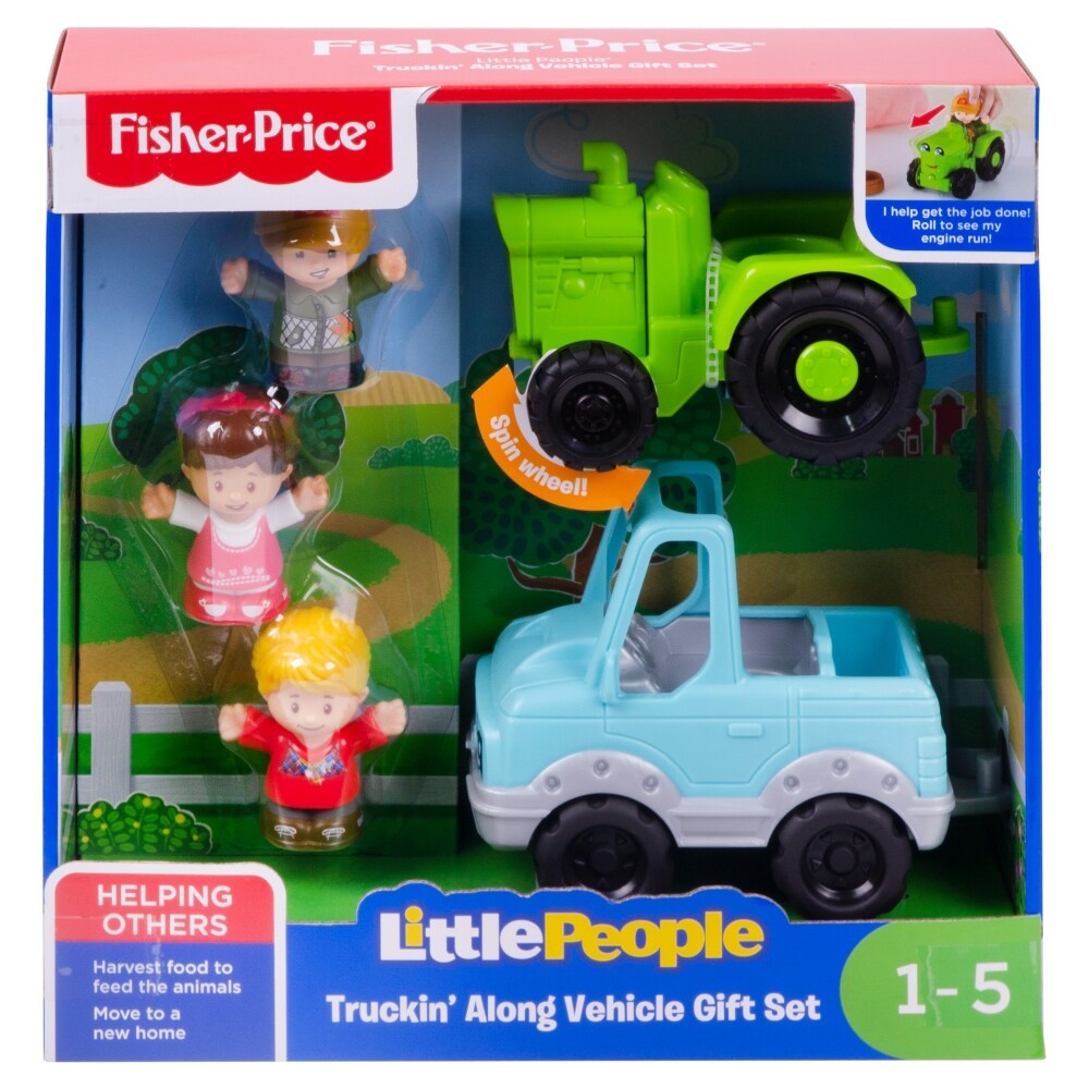 slide 1 of 1, Fisher-Price Little People Truckin Along Vehicle Gift Set, 1 ct