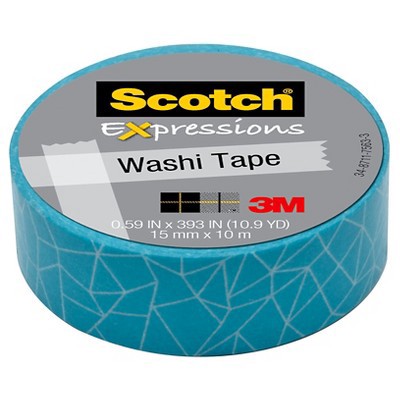 slide 1 of 4, Scotch Expressions Washi Tape, Cracked, 15 mm x 10 m