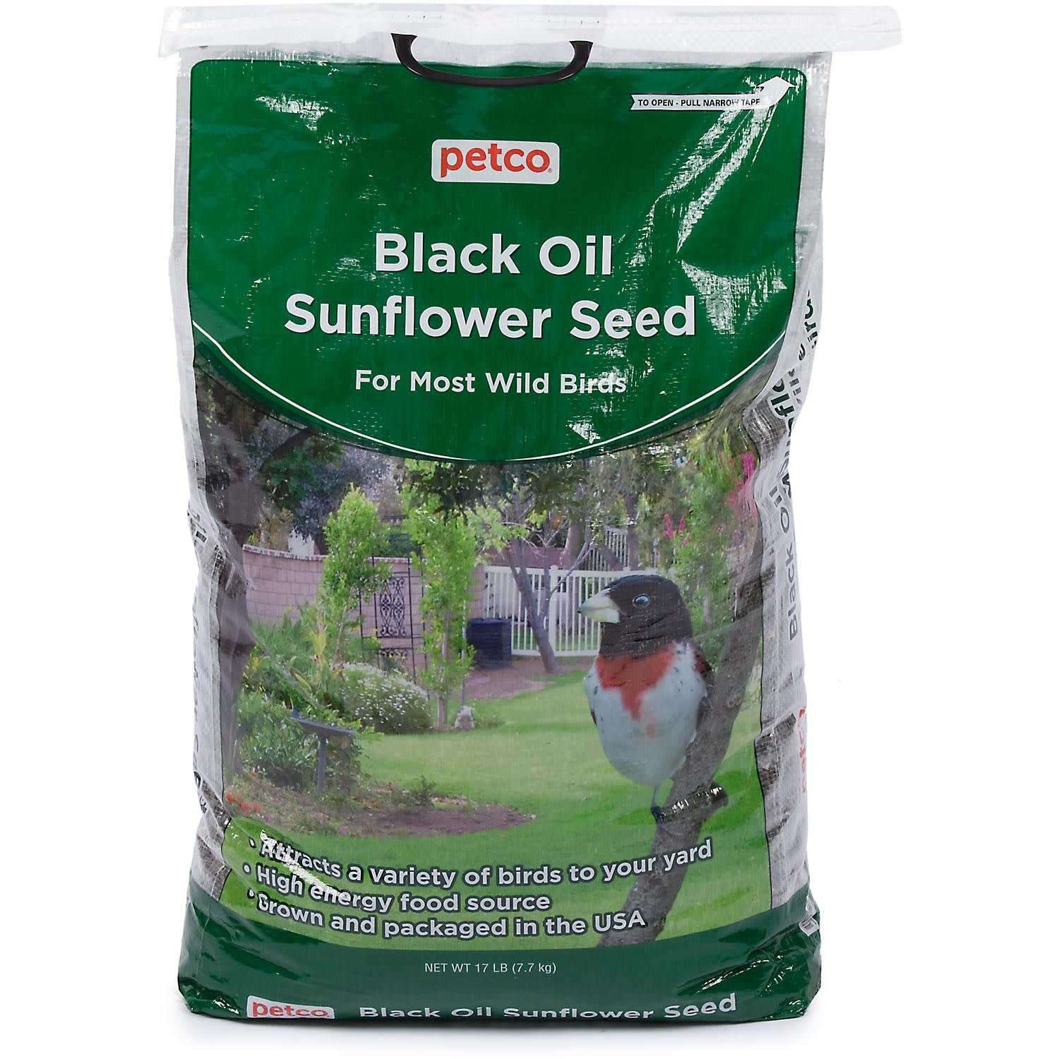 slide 1 of 1, Petco Black Oil Sunflower Seed Wild Bird Food, 8 lb