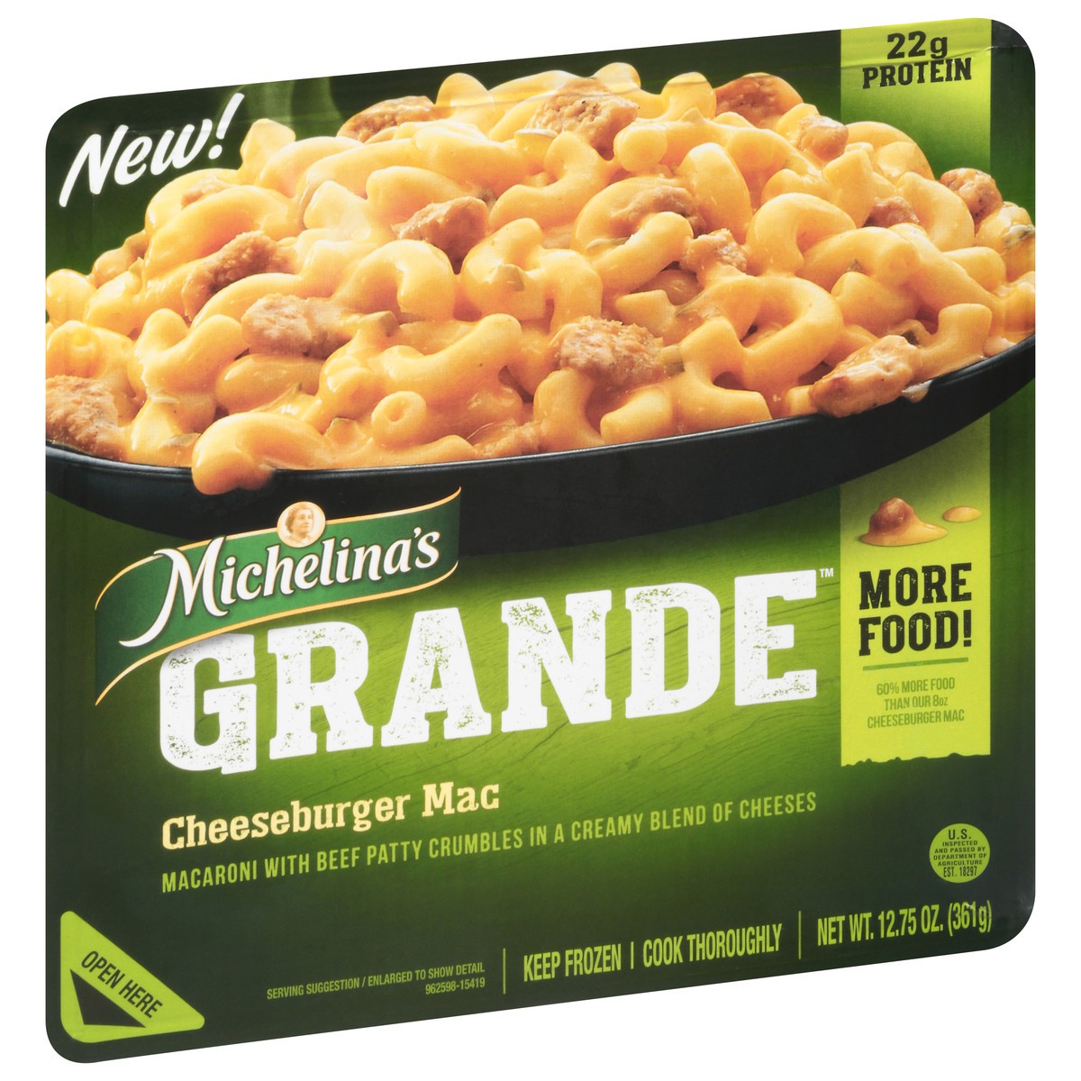 slide 7 of 9, Michelina's Grande Cheeseburger Mac 12.75 oz, 12.75 oz