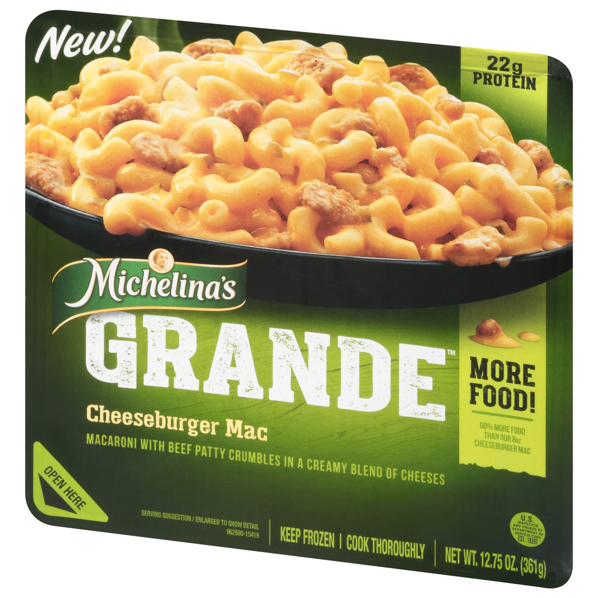 slide 9 of 9, Michelina's Grande Cheeseburger Mac 12.75 oz, 12.75 oz