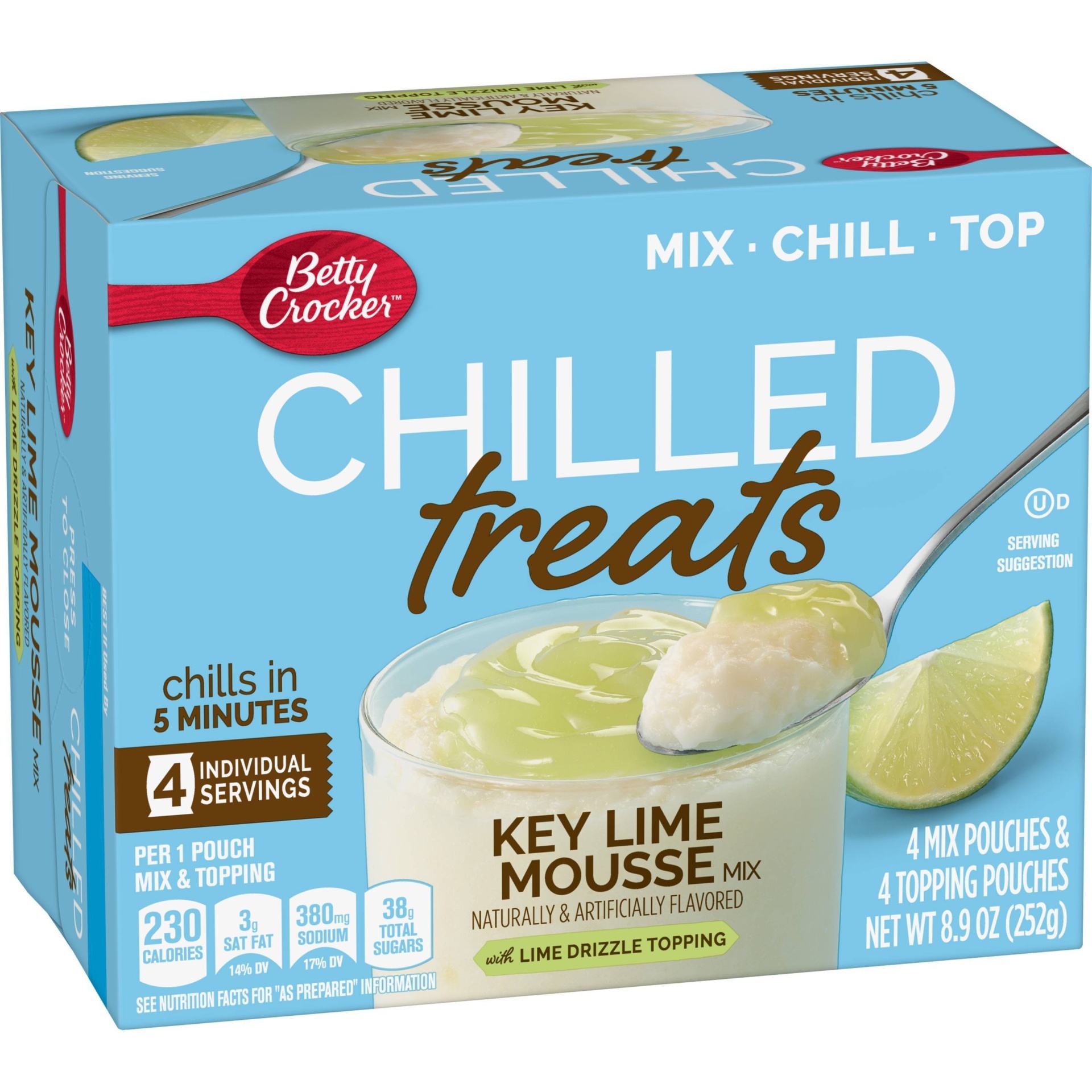 slide 1 of 3, Betty Crocker Key Lime Mousse Chilled Treats Mix, 4 ct; 8.9 oz