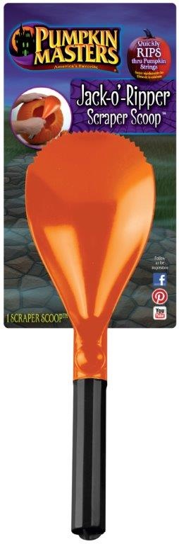 slide 1 of 1, Halloween Pumpkin Scraper Scoop, 1 ct
