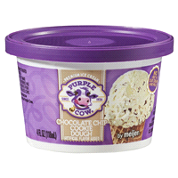 slide 3 of 29, Purple Cow Chocolate Chip Cookie Dough Ice Cream Cup, 4 oz